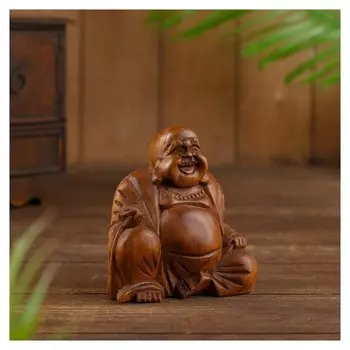 Сувенир "Будда" дерево 10х5х10 см