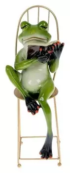 Сувенир "Деловой лягушонок на стульчике"