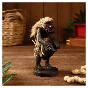 Сувенир дерево "Абориген-музыкант" 30 см