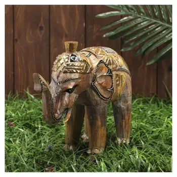 Сувенир дерево "Бежевый слоник" 27х10х25 см