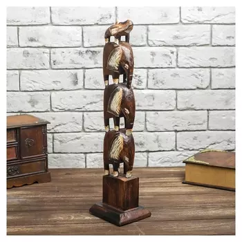 Сувенир дерево "Четыре слона" 50х12х10 см