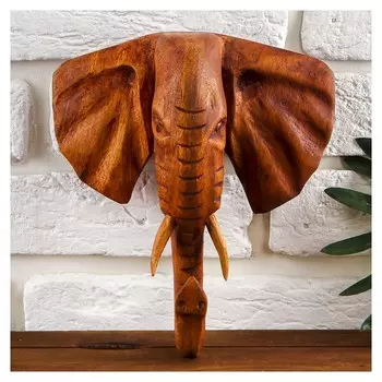 Сувенир дерево "Голова слона" 20х5х18 см