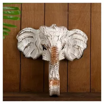 Сувенир дерево "Голова слона" 35х10х30 см