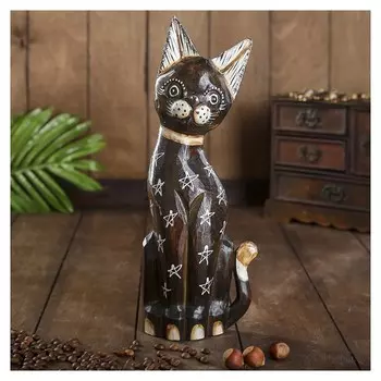 Сувенир дерево "Кошка звездочка" 4,5х9х30 см