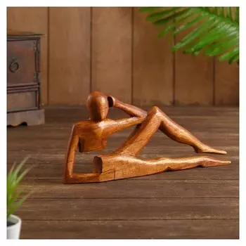 Сувенир дерево "Лежащий человек" 30х4х14 см