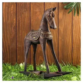 Сувенир дерево "Лошадка-качалка" 35х11х35 см