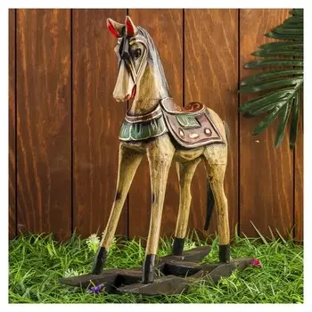 Сувенир дерево "Лошадка-качалка" 35х11х35 см