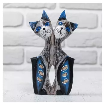 Сувенир дерево "Милые кошечки" 2,5х9х15 см