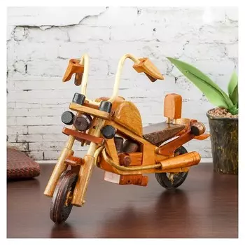 Сувенир дерево "Мотоцикл" 21х15х6 см