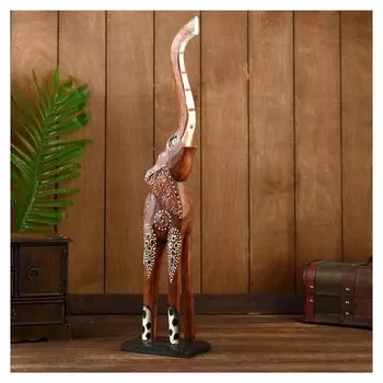 Сувенир дерево "Слон с резными ушками" 60х14х9 см