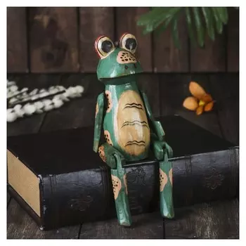 Сувенир дерево висячие лапки "Лягушка" 4,5х9х33 см