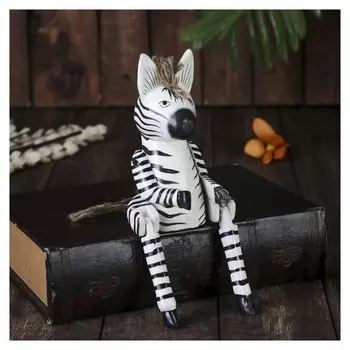 Сувенир дерево висячие лапки "Зебра" 4,5х9х25 см