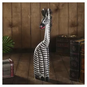 Сувенир дерево "Зебра лира" 50х14х10 см