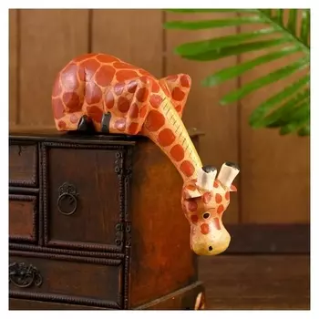 Сувенир дерево "Жираф стёпа подглядывает" 24х17х7 см