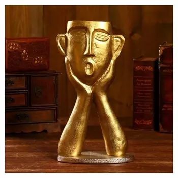 Сувенир "Дума" алюминий, дерево 40,6х10,2х19 см (Никелевое и латунное покрытие)