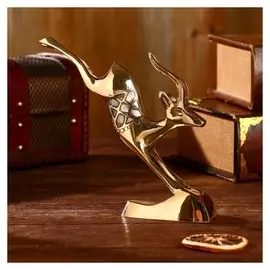 Сувенир "Газель" латунь, 9х4х17 см