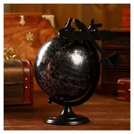 Сувенир глобус "Чёрный стиль" 23х19х26 см