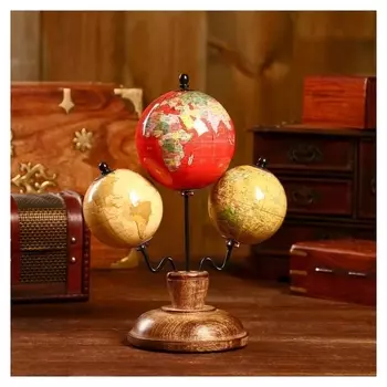 Сувенир глобус "Трио" 19х12х28 см