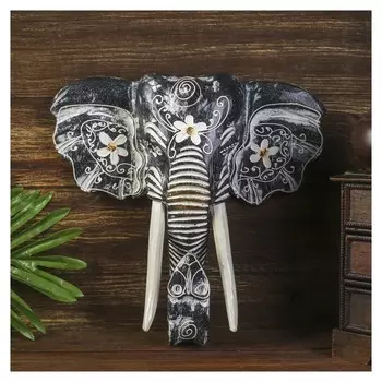 Сувенир Голова слона, дерево, 28х26х10,5 см