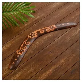 Сувенир из дерева Бумеранг коричневый