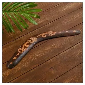 Сувенир из дерева Бумеранг ручная роспись