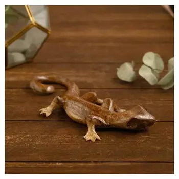 Сувенир из дерева "Геккон" 14х9х2,5 см