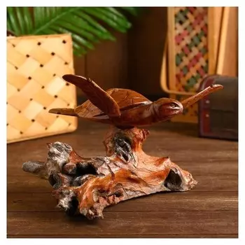 Сувенир из дерева "Мудрая черепаха" 30х20х17 см