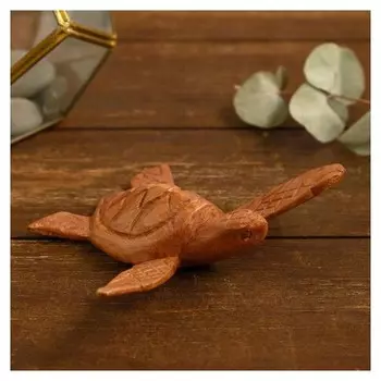 Сувенир из дерева "Солнечная черепашка" 14х9х2,5 см