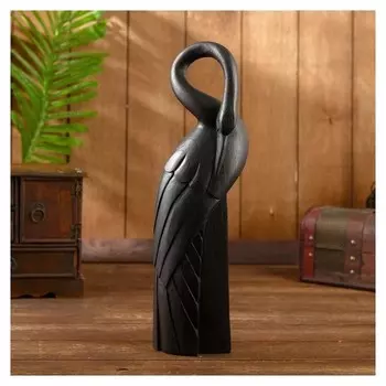 Сувенир из дерева "Тёмный лебедь" 9х8х40 см