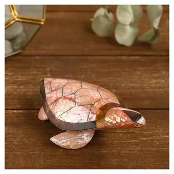 Сувенир из ракушки "Алая черепашка" 14х10х5 см
