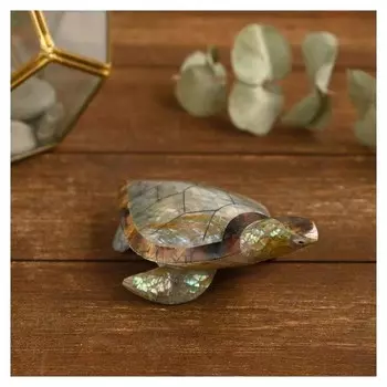 Сувенир из ракушки "Кристальная черепашка" 12х7х4 см