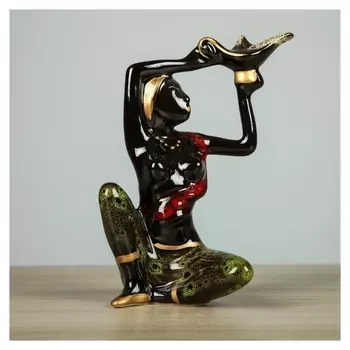 Сувенир "Эфиопка с лампой" 18,3 см