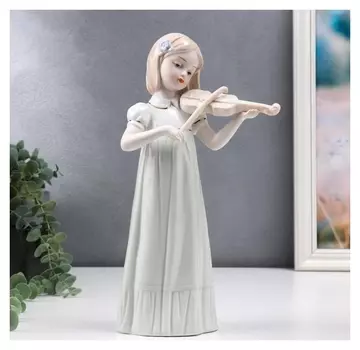 Сувенир керамика "Девочка со скрипкой" 30х15,5х9 см