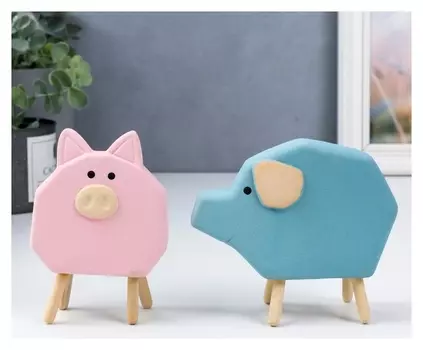 Сувенир керамика "Хрюшки" набор 2 шт 10,6х4,5х12,2 см 11х3,6х7,8 см