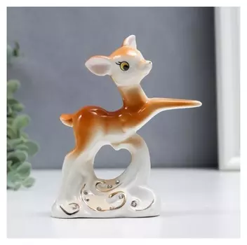 Сувенир керамика "Оленёнок-малыш" стразы 12 см