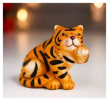 Сувенир керамика "Тигруля - дай лапку" 7х4,5х5,5 см