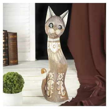 Сувенир "Кошка волной"