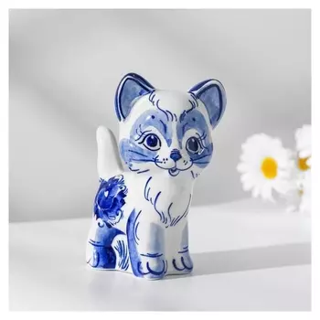 Сувенир "Кот барсик", гжель