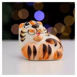 Сувенир "Кот крепыш", разноцветный, 4,5 см