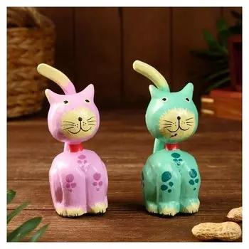 Сувенир "Котёнок" дерево, 5х5х15 см