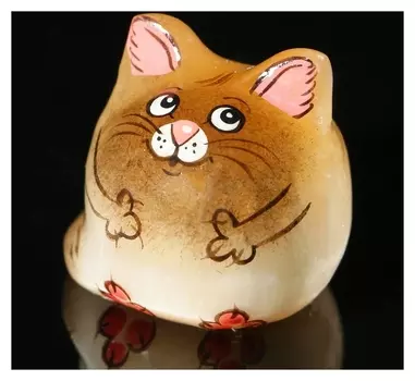 Сувенир «Котёнок кеша», 3×3,5 см, селенит