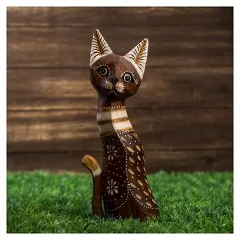 Сувенир "Котёнок с полосатыми ушками", 30 см