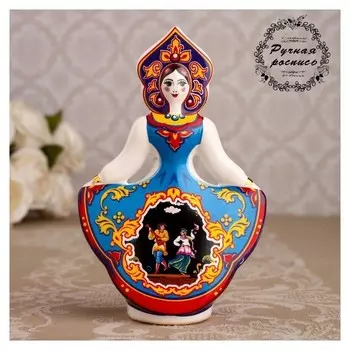 Сувенир кукла "В сарафане", 11 см, керамика
