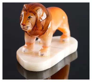 Сувенир «Лев», 8×10 см, селенит