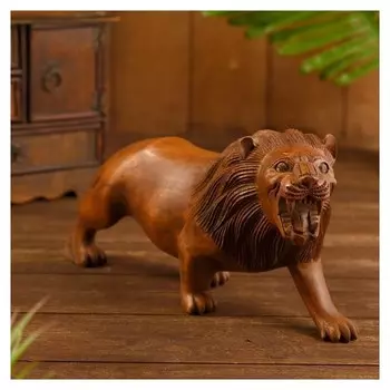 Сувенир "Лев" дерево 30х10х15 см