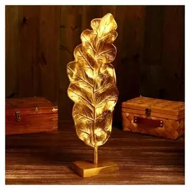 Сувенир "Лист дерева" алюминий 23х10х60 см