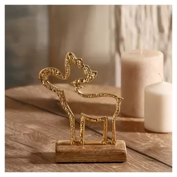 Сувенир "Лось" на подставке 14х5х16 см