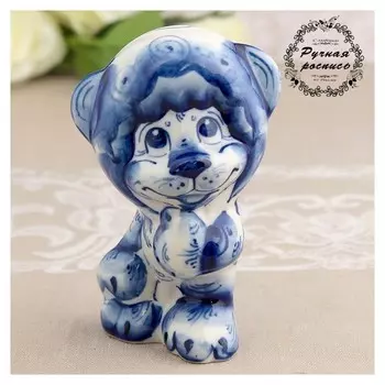 Сувенир «Лёвушка», 11 см гжель