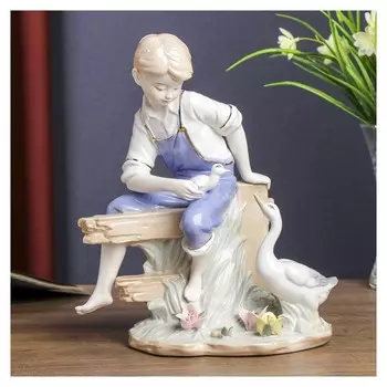 Сувенир "Мальчик с гусями" 28х23х13 см