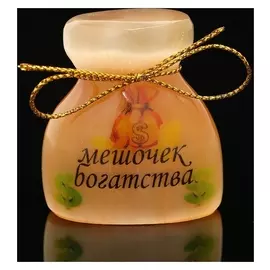 Сувенир «Мешочек богатства», большой, селенит